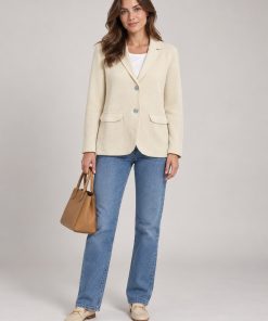 Blazer con Bolsillos Crudo - Del Cerro