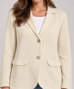Blazer con Bolsillos Crudo - Del Cerro