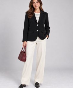 Blazer con Bolsillos Negro - Del Cerro
