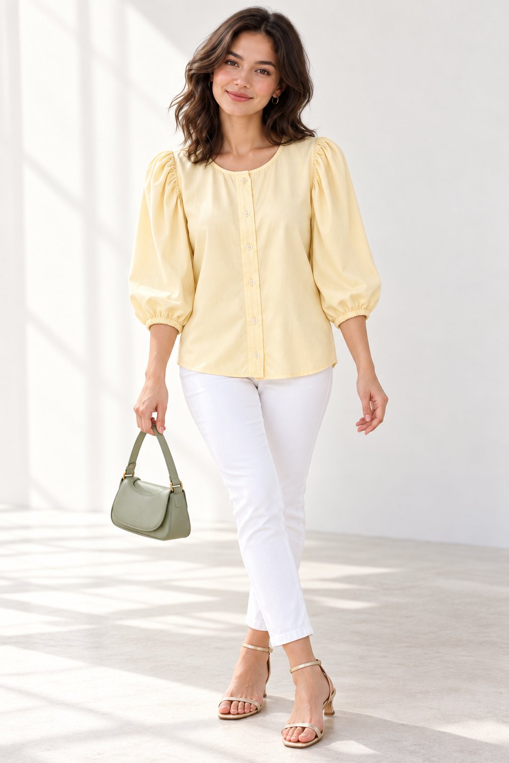 Camisa Bull Amarillo Pastel