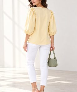 Camisa Bull Amarillo Pastel - Imagen 4