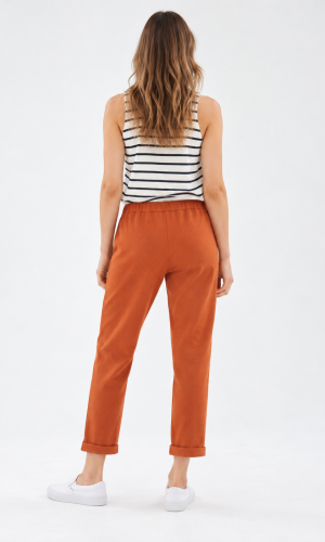 Pantalón Arremnagado Naranja - Imagen 2