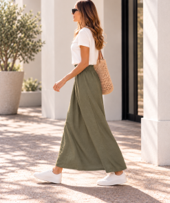 Falda Bretaña Verde Seco CIMARRONA