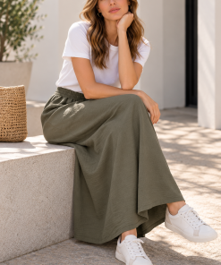 Falda Bretaña Verde Seco CIMARRONA