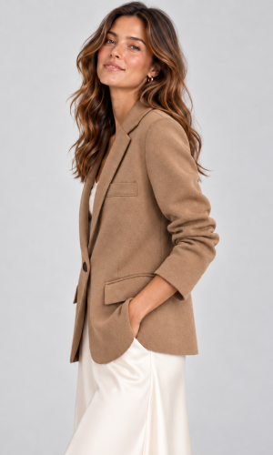 Blazer New Boy Camel - Imagen 4